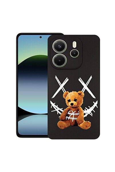 bestcase Калъф за Xiaomi Redmi Note 14, Усмивка на плюшено мече, Тънък силико...