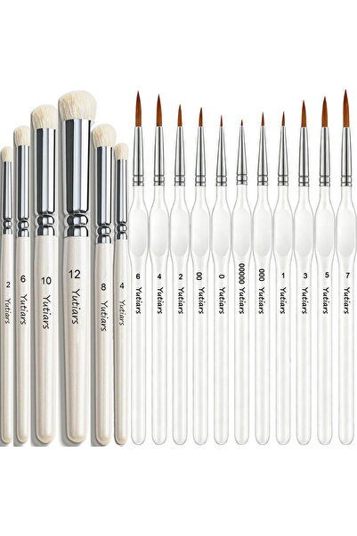 Choice3 17 pcs 17pcs Micro Detail Miniature Paint Brush Kit for DND Warhammer...
