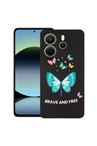 bestcase ¬Æ Husa Slim Silicon pentru Xiaomi Redmi Note 14 4G, Butterflies, 19...