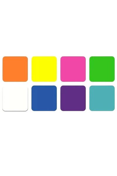Choice 8 عبوات، 8 ألوان، 160 ورقة، ملاحظات لاصقة شبه شفافة، ملاحظات ذاتية الل...