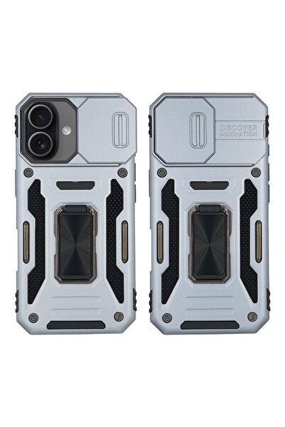 Sonique Θήκη Ring Armor CamShield για Apple iPhone 17 Γκρι