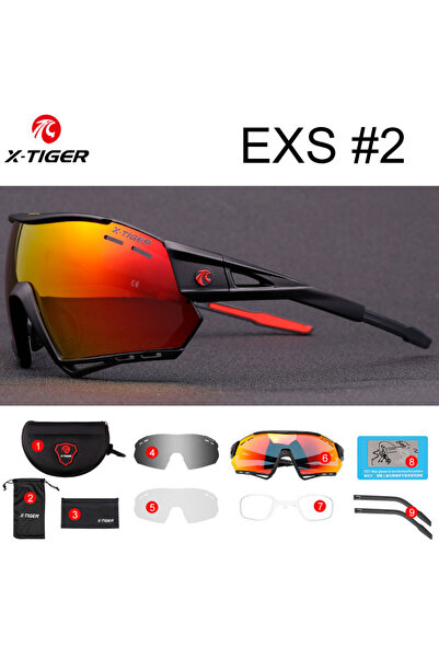 Choice4 X-YJ-EXS02-3 X-TIGER Bicycle Glasses Polarized UV400 Sports Bike Sung...