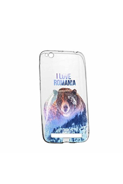 bestcase Husa Silicon, Transparent, Slim, I Love Romania, Xiaomi Redmi 5A