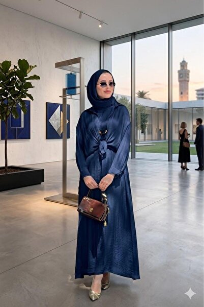 Ceremony Bluz Dress Set with Inside Dress
