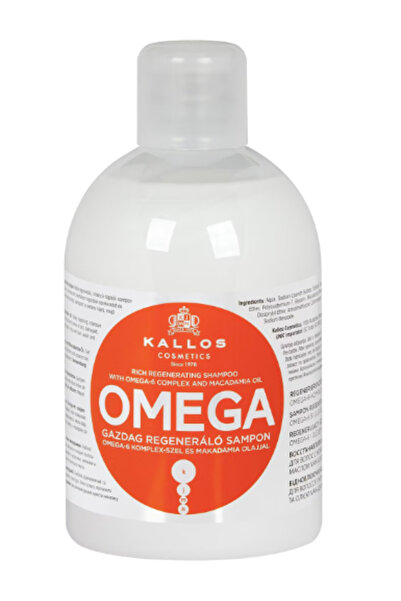 Kallos Sampon hranitor pentru par deteriorat Omega, 1000 ml