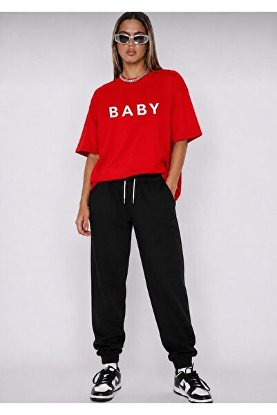 FAEL LİFE Unisex Wide-Let T-Shirt and Sweatpants Baby Printed Set