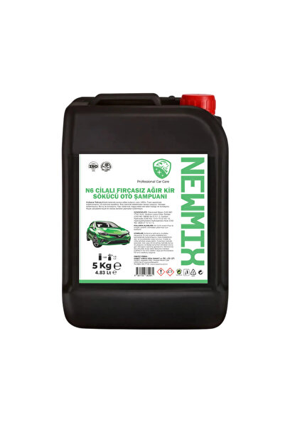 NEWMİX N6 Ağır Kir Fırçasız Oto Yıkama Şampuanı 5 Kg