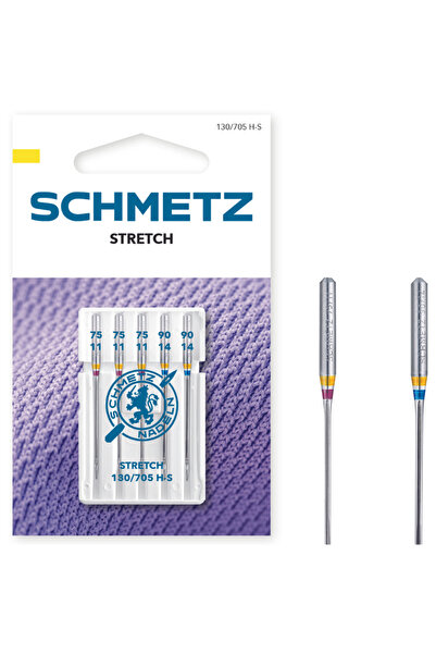 SCHMETZ Set combinat 5 ace de cusut, materiale elastice, finete 75-90, 1130/7...