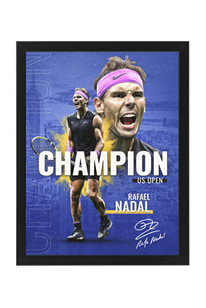 Boomah Accessories Rafael Nadal Champion Tennis Autographed Poster with Frame...