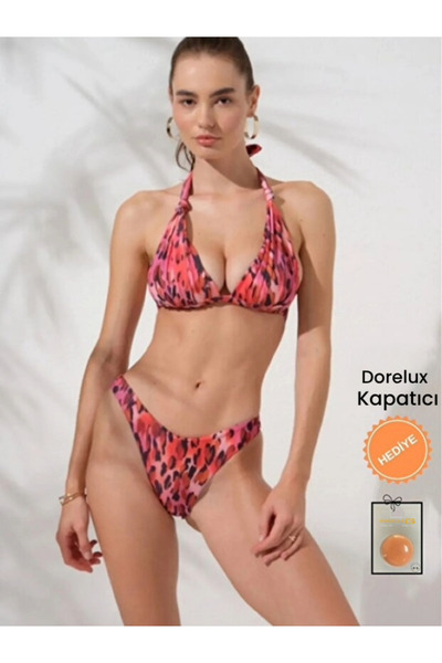 Pierre Cardin Pierre Cardinn Tie-Up Covered Triangle Blush Bikini Set Idorelu...