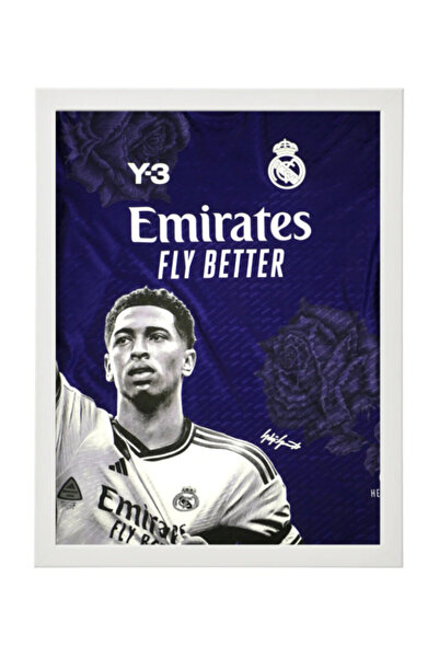 Boomah Accessories Jude Bellingham Real Madrid, Soccer Gift , Poster with Fra...