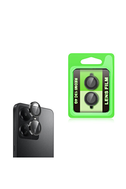 noktaks Redmi 13C Compatible Camera Lens Protector Cl-07 T35762 - Black