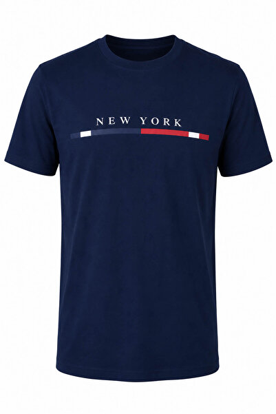 trender New York Print Supreme Indigo muška majica 226-17