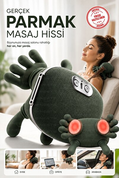 Zineets Parmakla Yoğuran El Hissi Sunan Isıtmalı Masaj Aleti (Taşınabilir,Şar...
