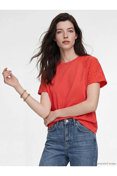 LC Waikiki Crew Neck Embroidered Women's T-Shirt (S6)