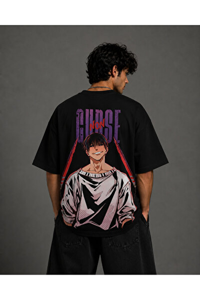 Nulivez Toji Fushiguro Oversize Unisex T-Shirt – Anime Printed Back Pattern S...