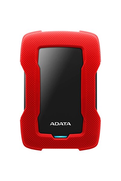 Adata HD330 External Hard Drive, 1TB, USB 3.2, Red