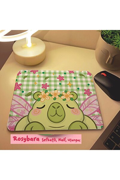 westartic Rosybara Özel Tasarım Capybara (Kapibara) Mousepad Mouse Altlığı Pad