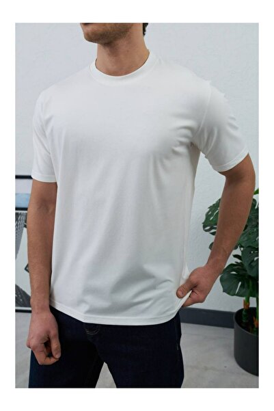 perasttesktil Men's Crew Neck Oversized T-Shirt