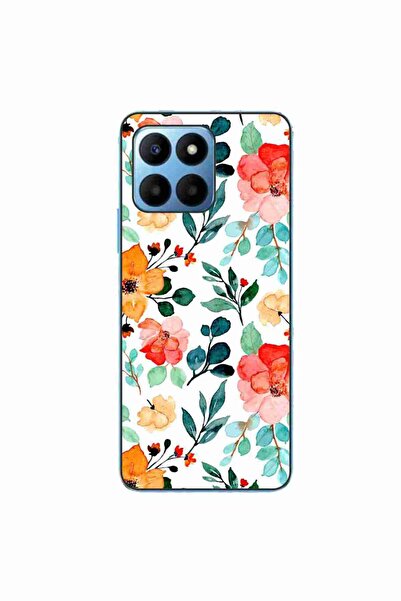 OEM Husa compatibila cu Honor X6 Silicon Gel Tpu Model Painted Flowers