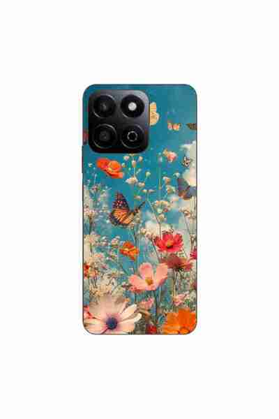 OEM Husa compatibila cu Honor 200 Smart Silicon Gel Tpu Model Flori si Fluturi