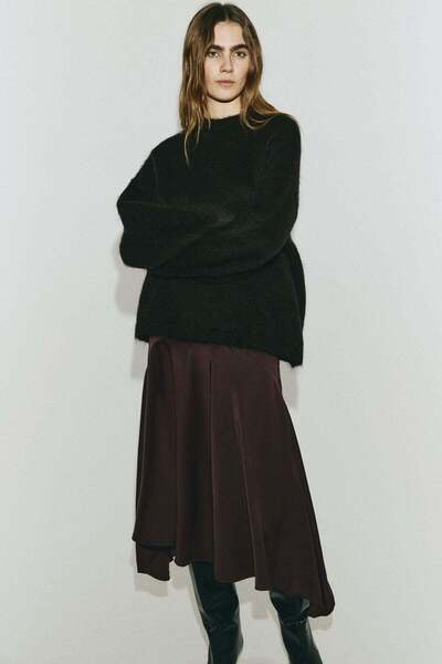H&M Satin twill skirt