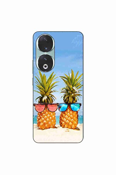OEM Husa compatibila cu Honor 90 5G Silicon Gel Tpu Model Beach Pinneaples