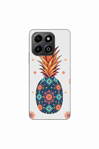 OEM Husa compatibila cu Honor X6b Silicon Gel Tpu Model Floral Pineapple
