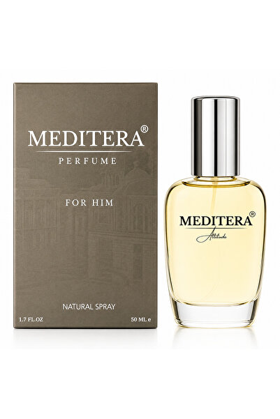 meditera Parfum barbati - ATTITUDE 50 ml, persistenta 8-12h, siaj puternic, a...