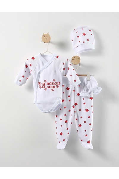 MiniKids Costumas stele \"S-a nascut o stea\" rosu