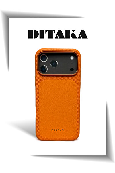 Cat - Cot حافظة جلدية فاخرة من DITAKA لهاتف 17 برو - متوافقة مع MagSafe، حلقة...