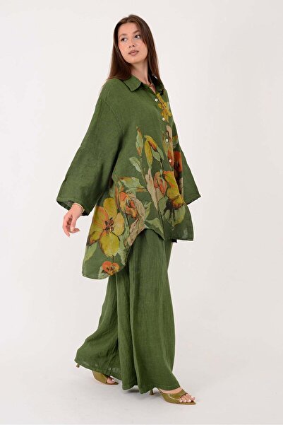 Marjinal Set de două piese pentru femei, cu imprimeu floral, 100% in