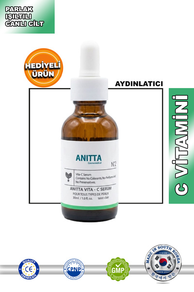 ANITTA Lekeli Ev Brightening Vitamin C Serum for Skin Without Life