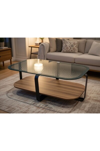 Icon Modern coffee table features a smart two‑tier