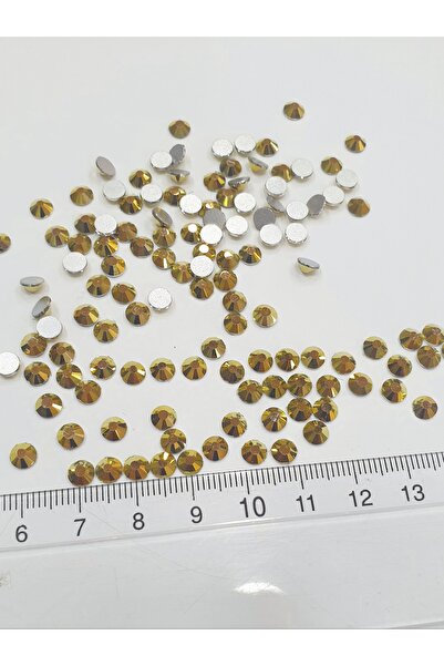 CRYSTALSHOP Piatră autentică pentru incrustare cu strasuri - Hematit auriu Ss...