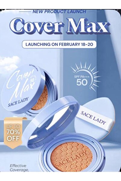 Sace Lady Cover Max PUDRA Soft Matte Cushion SPF 50 PA+++ Yağlı ciltler için ...