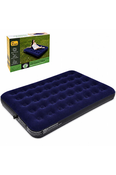 CASA JOY Inflatable Mattress 191x137x22cm for Beach or Camping, Velvet Surfac...