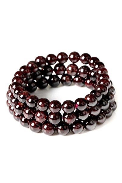 Zodyak Doğal Taş Garnet 8 mm Bracelet