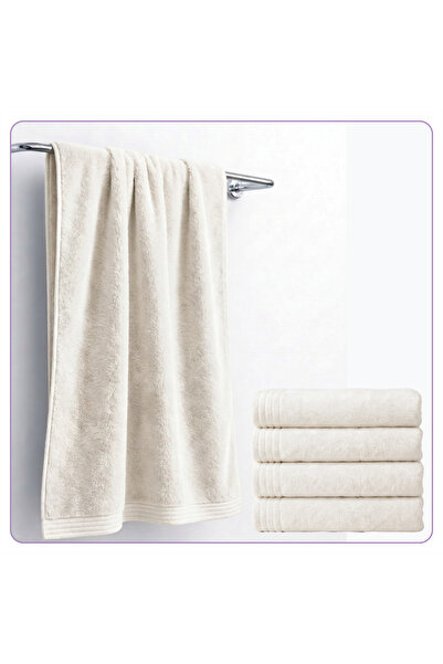 Donetella 4 Pcs Bath Towel 70x140 cm , Microfiber 330 GSM, Soft, Absorbent, Q...
