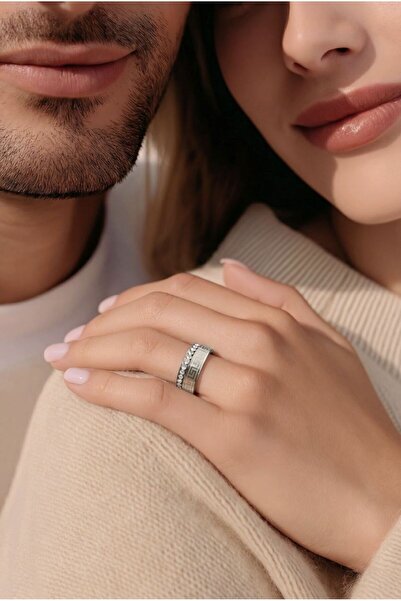 Monalisa Home Size 20 Steel Stone Wedding Ring