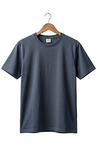 onsrawear Unprinted Plain Premium 100% Cotton Crew Neck Anthracite Basic T-Shirt