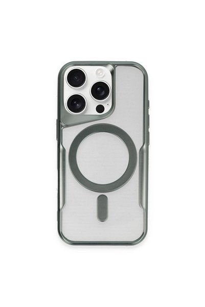 OEM Apple iPhone 16 Pro Max Case Boyi Magsafe Silicone Cover - Green