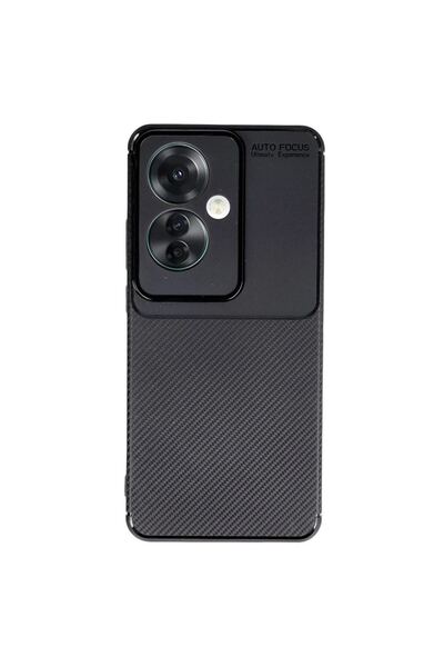 OEM Oppo Reno 11F Case Auto Focus Carbon Cover - Black