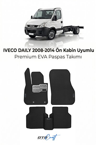 OTOCRAFT Iveco Daily Ön Kabin (2008-2014) Araca Özel 3D Havuzlu Eva Paspas Ta...