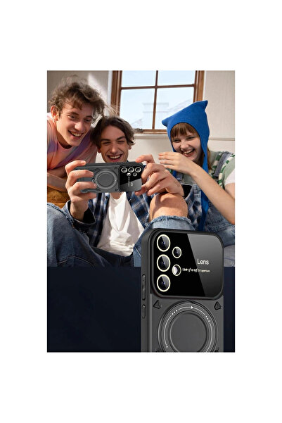 colezium Galaxy S25 Ultra Case Joy Lens Stand Cover - Black