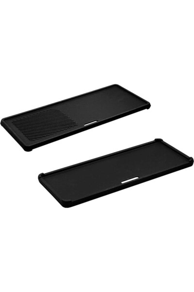 ENDERS Placă din fontă cu 2 fețe netede și 2 fețe grill, 43 x 20,5 cm, pentru...