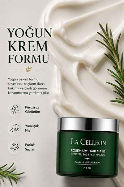 la celleon Biberiyeli Saç Bakım Maskesi | Shea Yağı, Argan Yağı ve Hidrolize Protein Özlü 250 ML