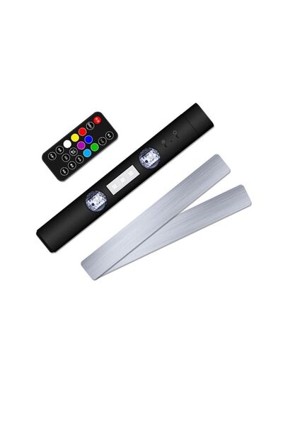Yallabena ضوء LED محيطي للسيارة - مصباح جو RGB قابل لإعادة الشحن عبر USB مع ج...