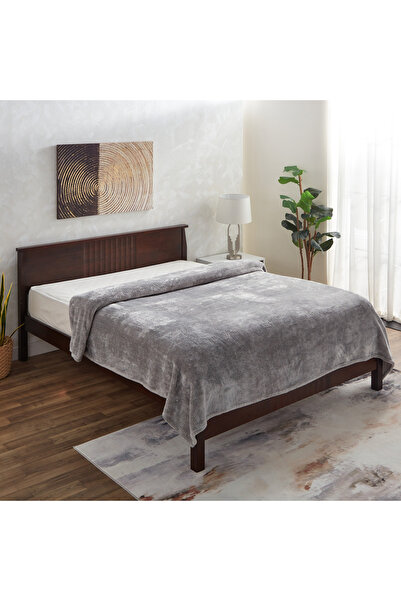 Home Box Lux Popcorn Queen Flannel Blanket - 220x200 cm