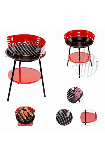CASA JOY Grătar cu cărbuni rotund de 36 cm, portabil, en-gros